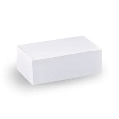 Medium Plain White Snack Box :: Food Packaging Online png image