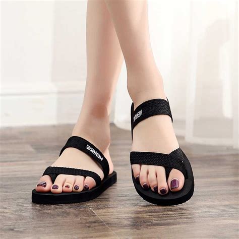 Buy Summer Women Sandals Non Slip Flip Flops Sandals Flat Beach Slippers Shoes At Affordable