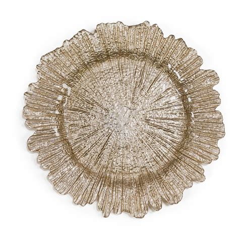 Champagne Coral Glass Charger Plate 4/Pack | Glass charger, Charger plates, Glass charger plates