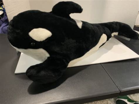 Vintage Giant 30 Shamu Plush Toy From Seaworld Orca Killer Whale Ebay