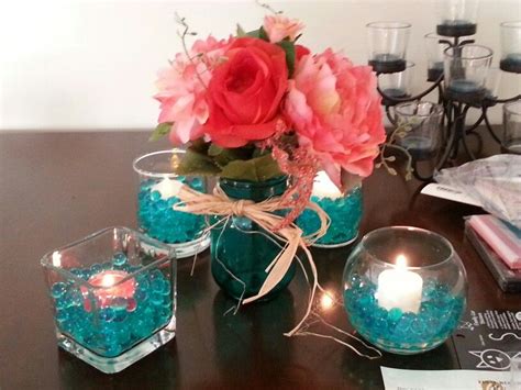 We did not find results for: Teal and coral centerpiece idea | Wedding ideas ...