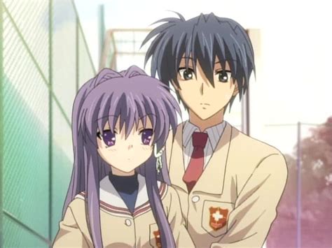 Clannad Tomoya And Kyou Kiss