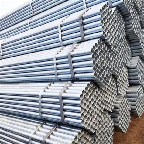 Galvanised Tube Hot Dipped Galvanized Round Steel Pipe For Construction