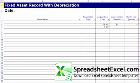What Is A Fixed Asset Register Definition And Free Excel Template Images