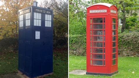 Doctor Who Titchmarsh Phone Box In Tardis Tribute Bbc News