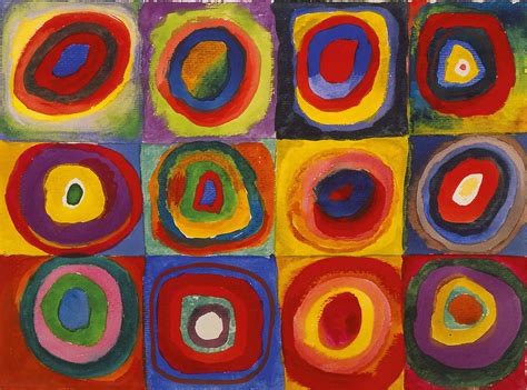 Wassily Kandinsky — Color Study Squares With Concentric Circles 1913