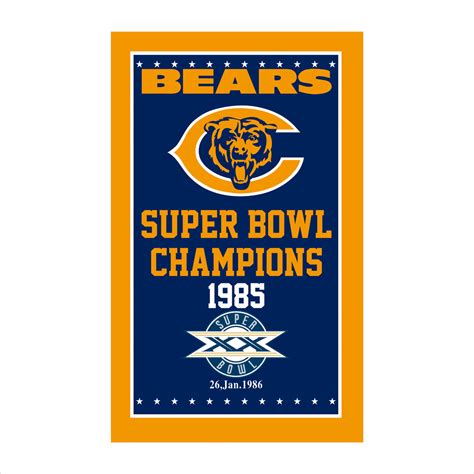 Bears Super Bowl Flag