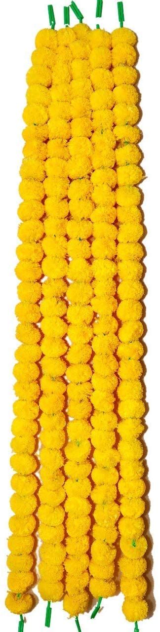 Buy Artificial Marigold Flowers Garlands Phool Mala Puja Decoration