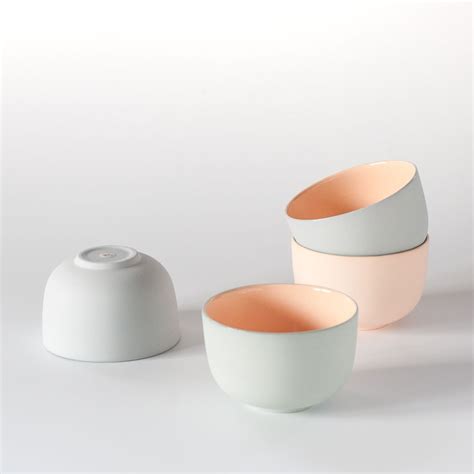 Set Of Four Small Ceramic Cups Pastel Matte Porcelain Cup Modern Tea