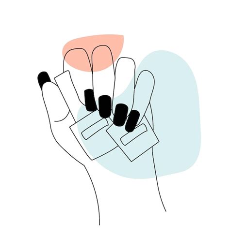 Premium Vector Female Hands With Nail Polish