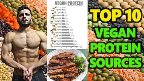 Top 10 Vegan Protein Sources High Protein Vegan Foods Youtube