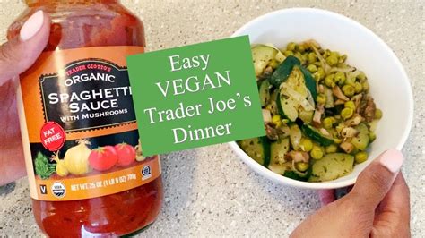 This plan will help you meal prep a week's worth of breakfasts, lunches, and dinners for two, for $50 using all trader joe's items. WHAT I ATE FOR DINNER | MONDAY NIGHT | TRADER JOE'S VEGAN ...
