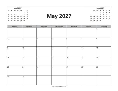 2027 Calendars Free Printable