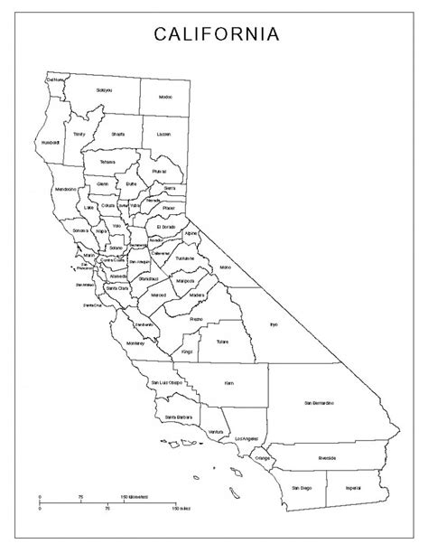 California Labeled Map California State Map Printable Printable Maps