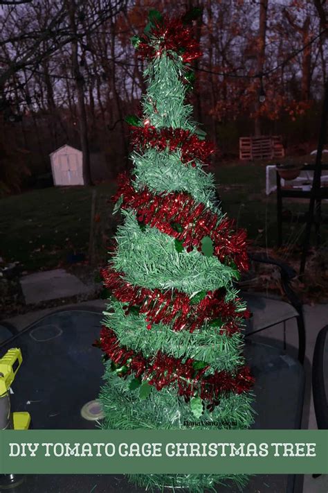 Easy Tomato Cage Christmas Trees 2 Uses Outdoor Indoor