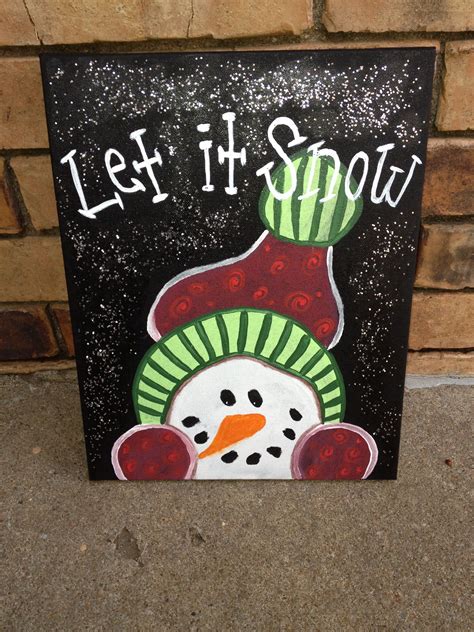 Pin By Hailey Garrison On Crafts Christmas Paintings Christmas