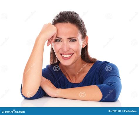 Charming Woman Laughing And Looking At You Stock Photo Image Of