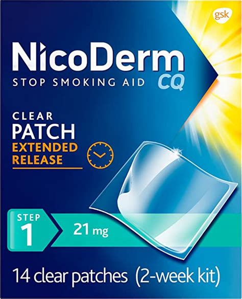 Nicoderm Cq Step 1 Nicotine Patches To Quit Smoking 21 Mg