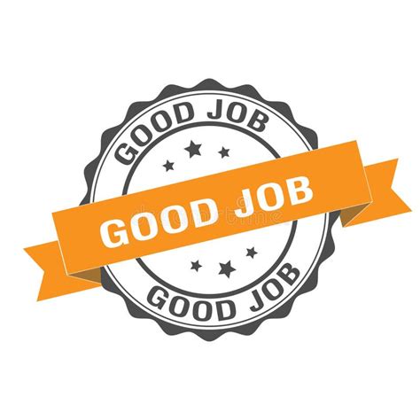 Good Job Stamp Illustration Stock Vector Illustration Of Stamp