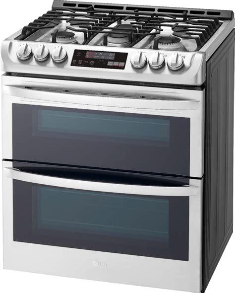 customer reviews lg 6 9 cu ft slide in double oven gas true convection range with easyclean