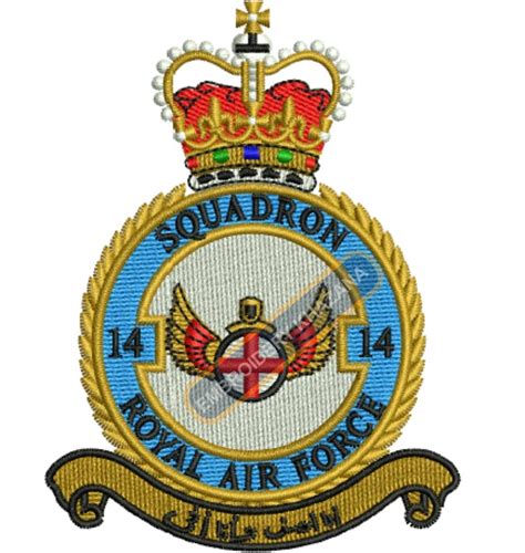 Royal Airforce Squadron Machine Embroidery Designs