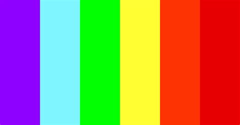 Electric Rainbow Color Scheme Blue