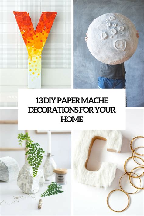 13 Diy Paper Mache Decorations For Your Home Shelterness