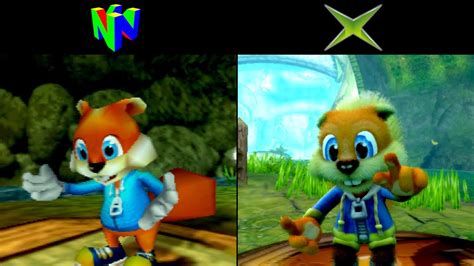 Conkers Bad Fur Day N64 Vs Conker Live And Reloaded Xbox
