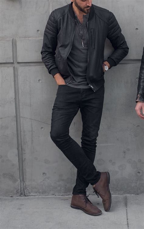 What To Wear To A Show And Drinks Mens Casual Outfit Ideas Black Jeans Brown Boots