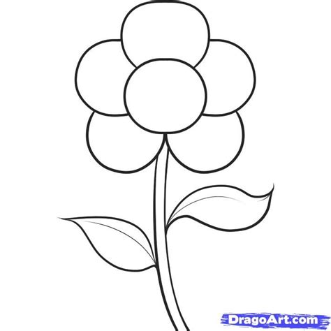 How To Draw An Easy Flower Step By Step Flowers Pop Culture Free