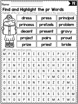 If you have a 1st grader and you are looking for more fun, hands on grade 1 worksheets, games and activities to make learning. R Blends Worksheets - Pr Blend Words by Little Achievers | TpT