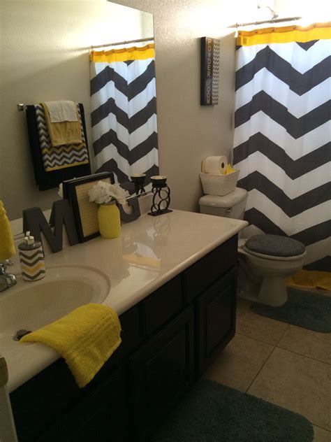 20 Black White And Yellow Bathroom Pimphomee