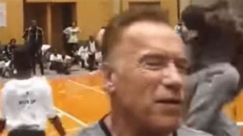 Arnold Schwarzenegger Drop Kicked While Taking Selfie In South Africa