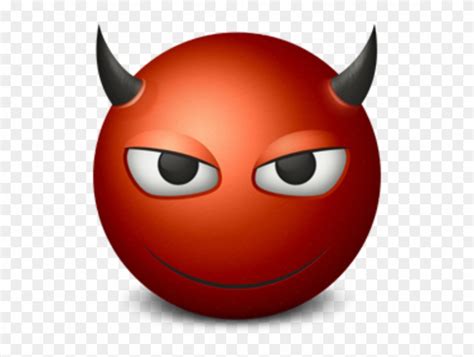 Demon Smiley Face Cartoon Devil Emoji Emotion Evil Face Smiley