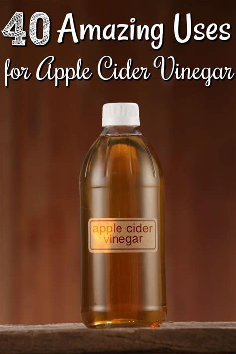 40 Uses For Apple Cider Vinegar For Your Home Health And Beauty
