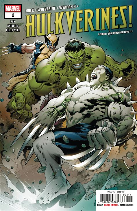 Marvel Comics Universe And Hulkverines 1 Spoilers The Immortal Hulk Vs