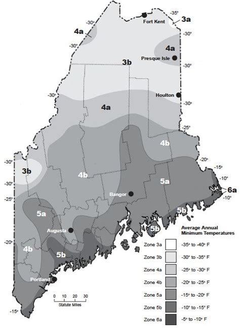 Bulletin 2242 Plant Hardiness Zone Map Of Maine Cooperative