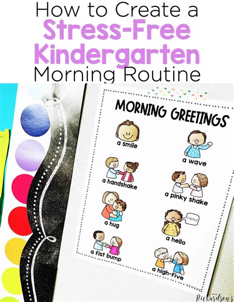 How To Create A Stress Free Kindergarten Morning Routine Mrs