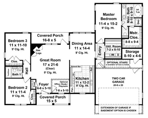 1600 Sq Ft House Plans With Bonus Room Country Style House Plan 3