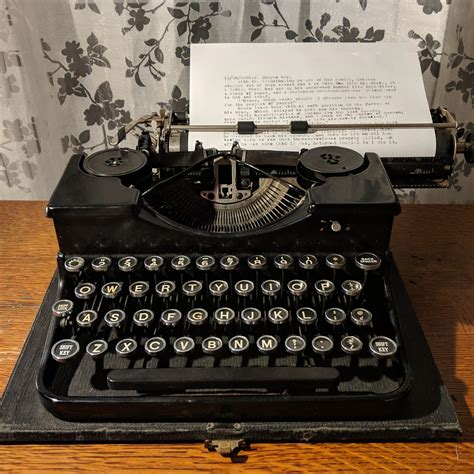 My First Typewriter A 1929 Royal Portable Rtypewriters