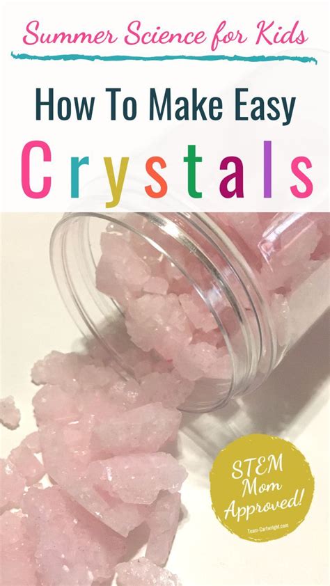 Summer Stem Make Simple Crystals At Home Kids Activities At Home