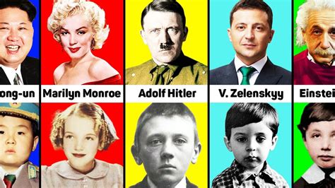 Comparison: Historical Figures as Kids - YouTube