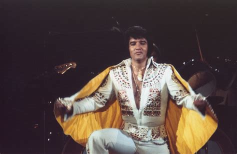 Last Time Wearing Cape Elvis Performing In Atlanta Georgia On July 3rd 1973 He Is Wearing The