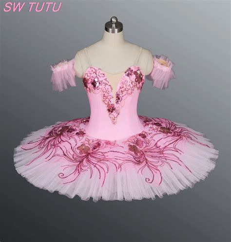 Buy Adult Pink Peach Ballet Tutu Women Flower Fairy