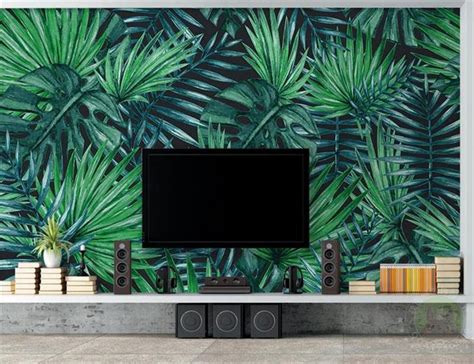 3d Livingroom Wallpaper Custom Mural Photo Simple Tropical