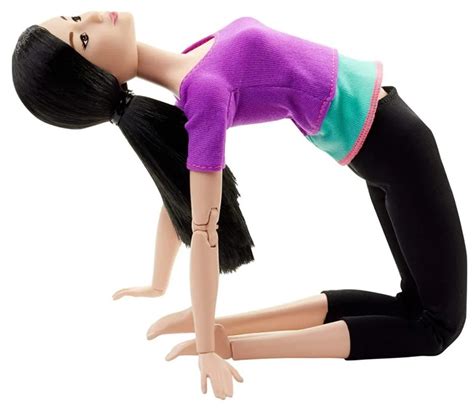 Boneca Barbie Feita Para Mexer Top Roxo Mesti A To Move Articulada Mattel