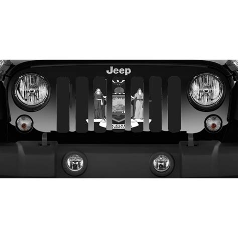Jeep Wrangler New York Tactical State Flag Grille Insert Dirty Acres