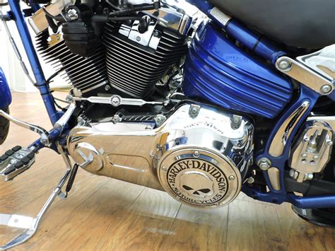 More style than a catwalk menagerie. 2008 Harley-Davidson® FXCWC Softail® Rocker™ C (Blue ...