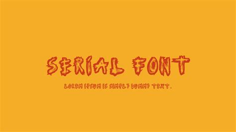 Serial Font Download Free For Desktop And Webfont