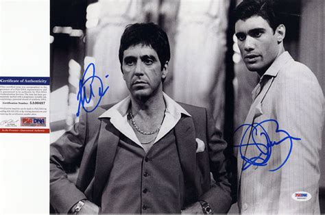 Lot Detail Al Pacino And Steven Bauer Dual Signed 11x14 Bandw Scarface